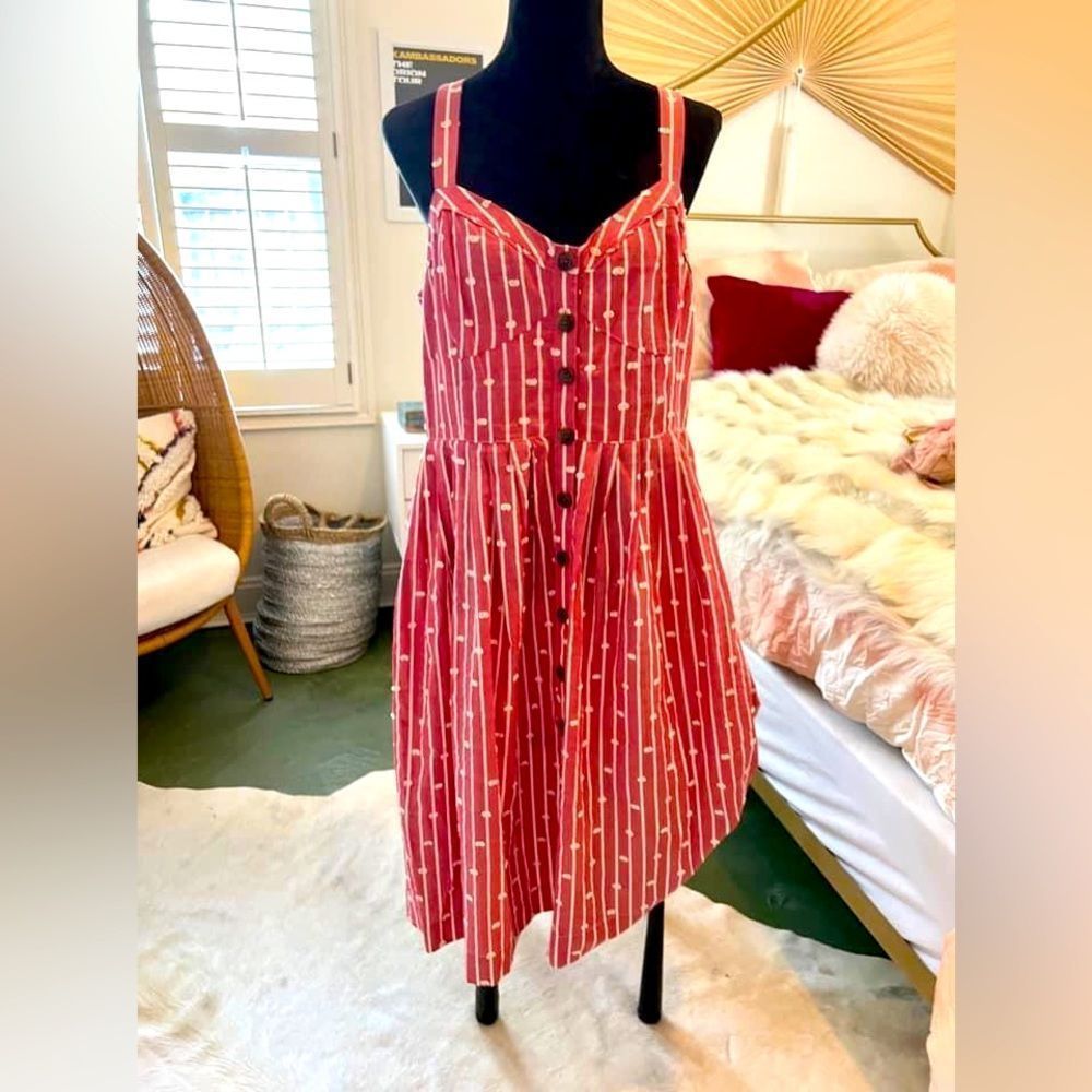 Anthropologie Button Up Dress. Size 16